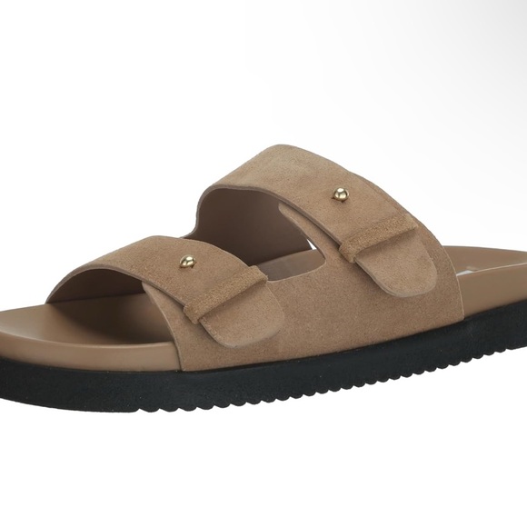 Tan Slide Sandals - Picture 6 of 7